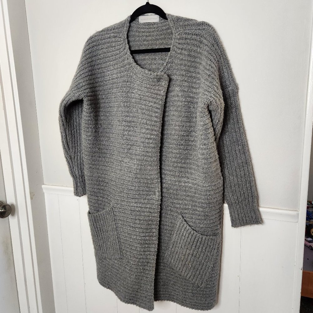 STELLA MCCARTNEY Grey Knit Oversized Long Sweater